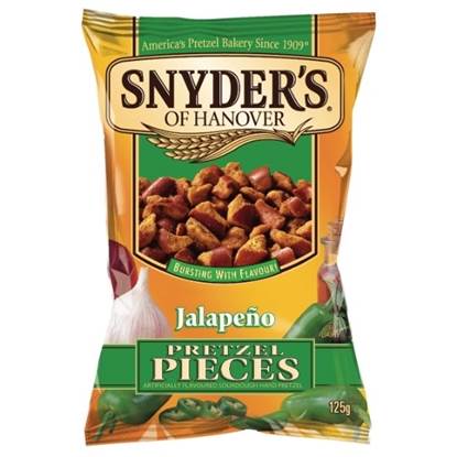 Picture of Snyder's PRETZEL PIECES JALAPENO 125G X10