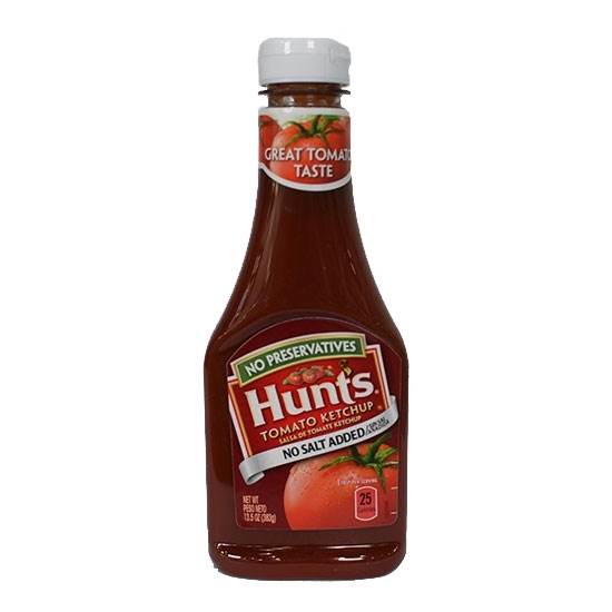 Picture of Hunt's Ketchup No Salt added  13.5 OZ 383G 