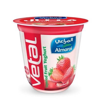 Picture of ALMARAI YOGHURT VETAL LAYERED STRAWBERRY 140G