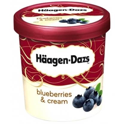 Picture of HD ICECREME BLUEBERRIES & CREAM 500ML