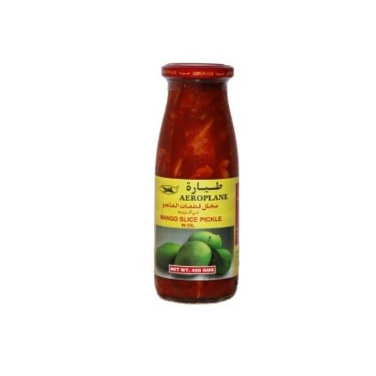 Picture of Aeroplane Mango Slice Pickle in Oil-450GM