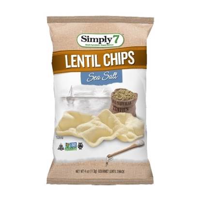 Picture of Simply 7 LENTIL Chips Sea Salt 113 G