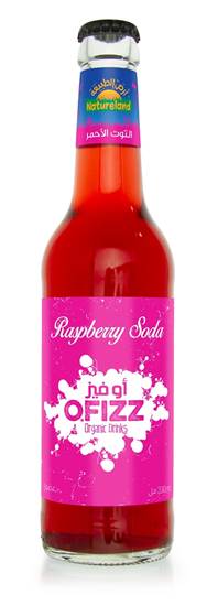 Picture of O'Fizz Raspberry Soda, 330ml, organic