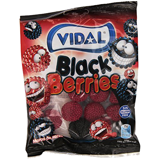 Picture of Vidal Black Berries 20g