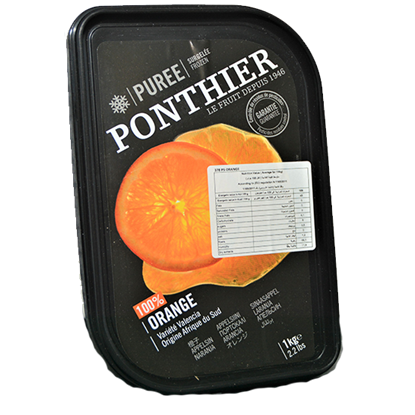 Picture of PONTHIER FROZEN ORANGE PUREE  1 kg