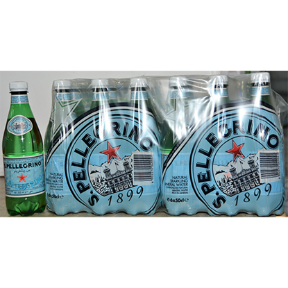 Picture of SAN PELLEGRINO SPARKLING NATURAL MINERAL WATER PLASTIC 24X500ML