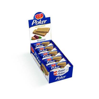 Picture of Lago Poker Wafer Cocoa 45gr × 20