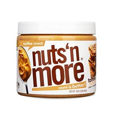Picture of NUTS N MORE - HIGH PROTEIN + PEANUT SPREAD - TOFFEE CRUNCH 
